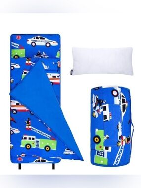 NEW Wildkin Kids Nap Mat Sleeping Bag for School or Camping - Heroes Transport